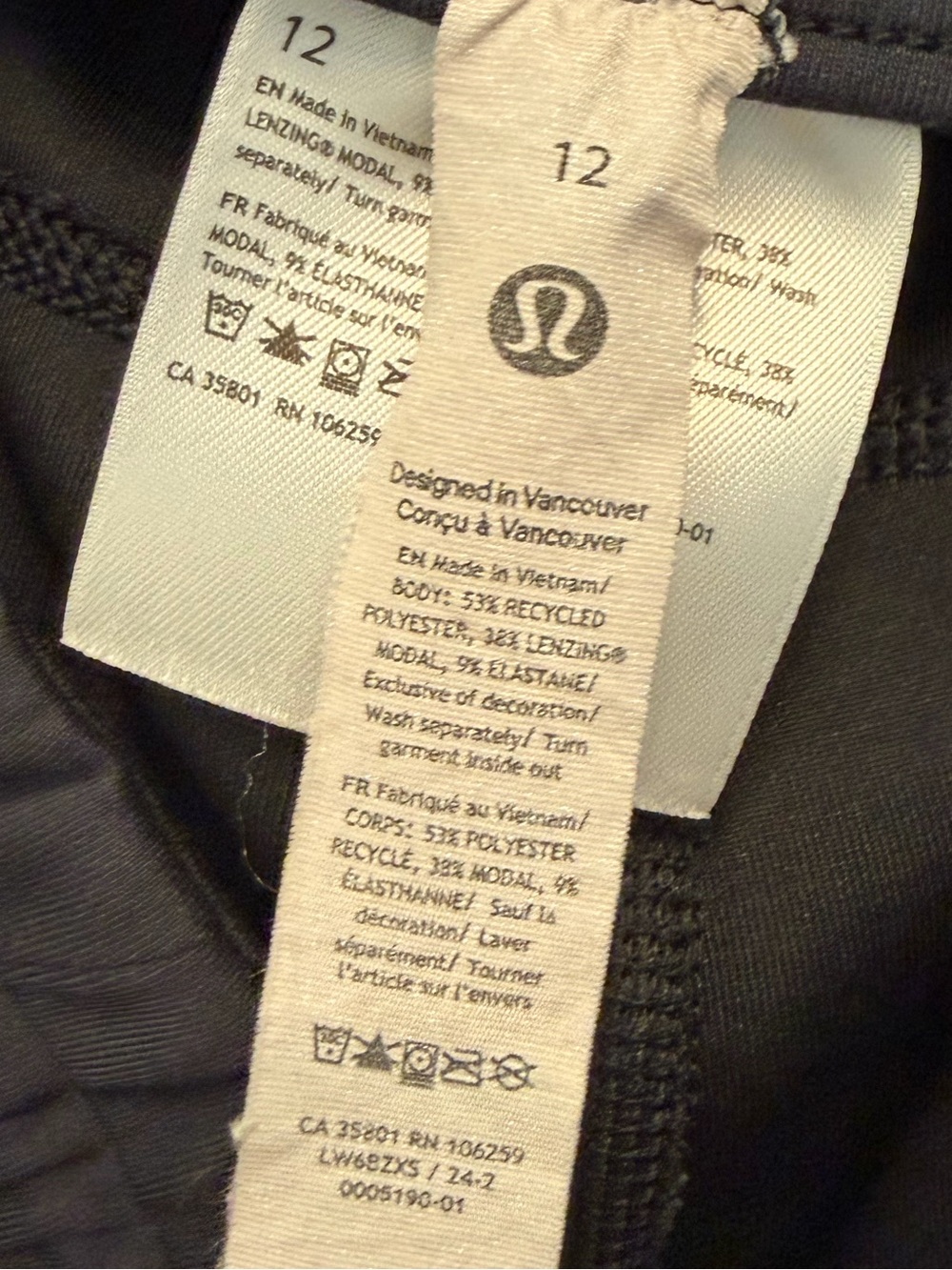 Lululemon Softstreme High-Rise Straight-Leg Cropped Pants size 12 - Picture 9 of 9